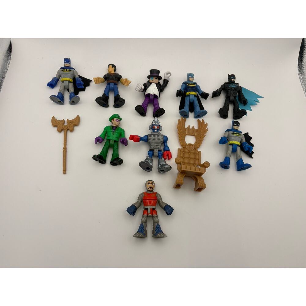 Fisher Price Imaginext DC Super Friends And Vilians Lot Of 9